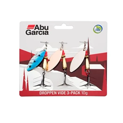 Abbildung von Abu Garcia Droppen Vide Spinner Köder 3er Pack für starke Strömung und stromaufwärts Süß oder Salzwasserfischen, Forelle, Lachs, Meerforelle, Hecht