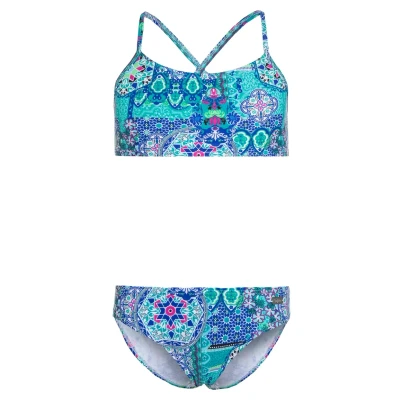 Abbildung von Buffalo Bustier Bikini SET für Kinder, Größe: 134/140, Turquoise
