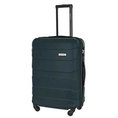 Abbildung von BARRENS Reisekoffer Mittelgroß Koffer Trolleys Hartschalenkoffer ABS Material Handgepäck für Flugzeug mit 4 Rollen Spinnerräder Rollkoffer Gepäck Suitcase Groß Mittel Leicht 66x46x26 cm 60 L (Grün)
