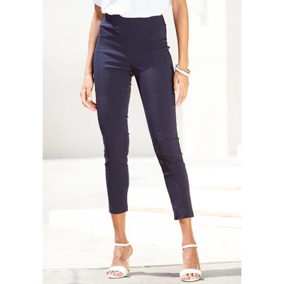 Abbildung von Lascana Stretch Stoffhose, Damen, Größe: 34, Marine