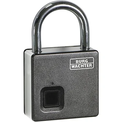 Abbildung von Burg Wächter Bügelschloss &quot;Scan &amp; Lock 610 53 SB&quot;, Biometrisches Vorhängeschloss