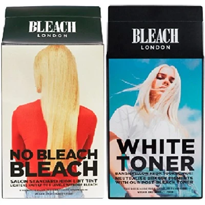 Abbildung von (3 Pack) Bleichen London keine Bleichmittel Kit Hellt Haare bis zu 5 Stufen X 2 &amp; weiß Toner