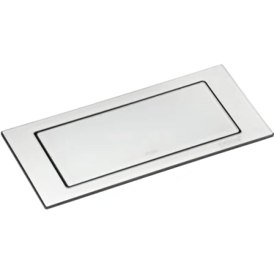 Abbildung von EVOline Backflip Steckdose versenkbare 2 fach mit USB C Charger, Kunststoff/Glas weiß matt