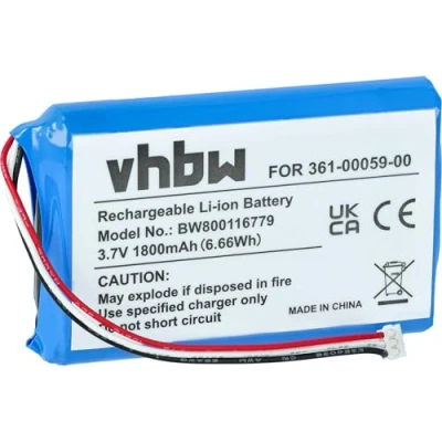 Abbildung von vhbw Akku Ersatz für Garmin 361 00059 01 GPS Navigation Navi (1800 mAh, 3,7 V, Li Polymer)