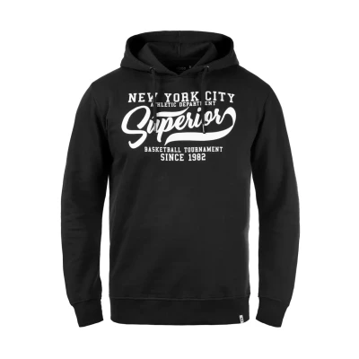 Abbildung von Indicode Jeans Idgalileri Kapuzenpullover, Herren, Größe: Large, Black