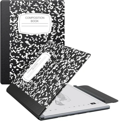 Abbildung von MoKo Hülle für Remarkable Tablet 2 10,3 Zoll 2020, Ultradünne Magnetische mit Breitem Stiftschutzverschluss Schutzhülle Case 2, Schwarzes Notizbuch