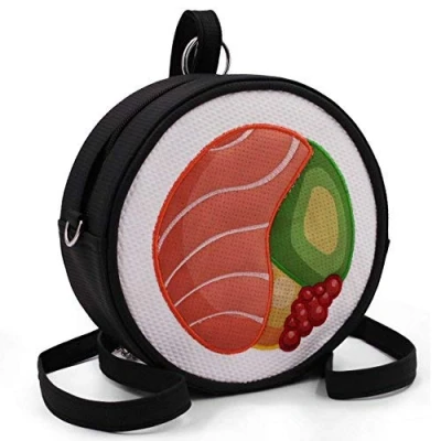 Abbildung von Oh My Pop! Maki Sushi Rucksack Tasche, Schwarz