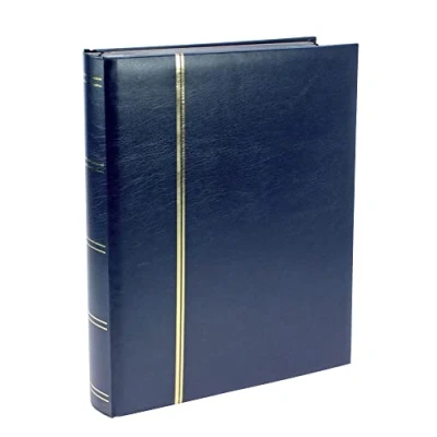 Abbildung von Luxus, Einsteckalbum A4 64 seiten (schwarzem) 10 Streifen Blau Abm: 230x305x60 pro Stk.