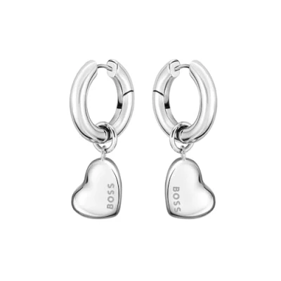 Abbildung von BOSS Honey LOVE Ohrringe silvercoloured, Damen, Größe: One Size, Silver coloured