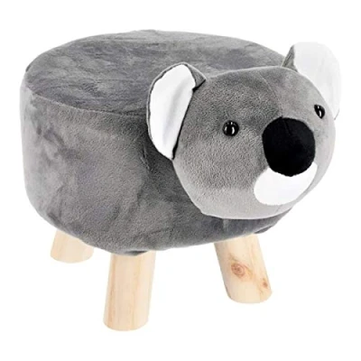 Abbildung von Kinderhocker Tier Tierhocker Koala Sitzhocker Fußhocker Kinder Baby Holz 50x28x30cm