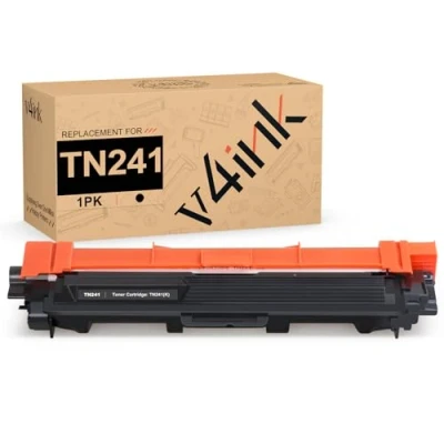 Abbildung von v4ink TN241 TN241BK Schwarz Kompatibel für Brother TN 241 TN245 Toner MFC 9332CDW DCP 9022CDW 9142CDN HL 3142CW 3152CDW 3140CW 9140CDN 9342CDW 9020CDW
