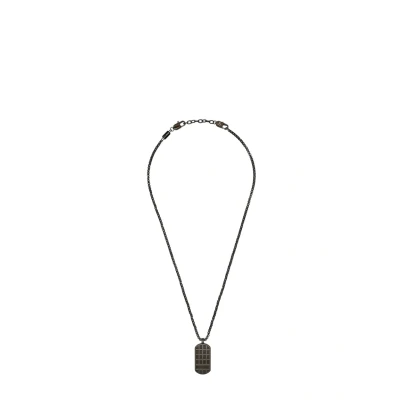 Abbildung von s.Oliver Kette mit Anhänger Edelstahl Herren Halsschmuck, 55+5 cm, Schwarz, Kommt in Schmuck Geschenk Box, 2038876