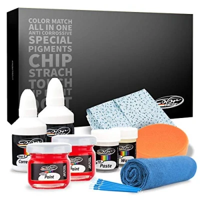Abbildung von Color N Drive for Tesla Automotive Touch Up Paint PPSW White Water Pearl/Pearl Multicoat Scratch Repair, Exact Match Guarantee Pro