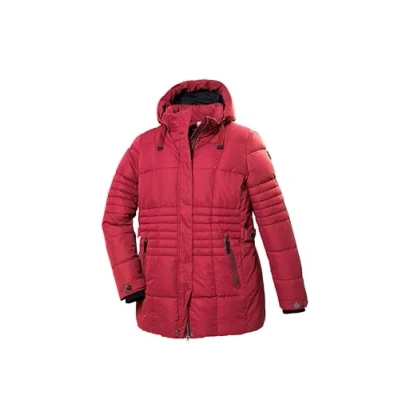 Abbildung von STOY Damen Steppjacke mit abzippbarer Kapuze Große Größen STW 3 WMN QLTD JCKT, tiefrot, 54, 41912 000
