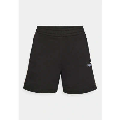 Abbildung von PUMA Damen ESS Graphic Animal Shorts 5&quot; TR Strickshorts, Black,