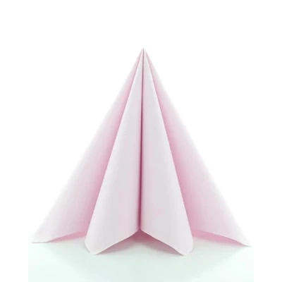 Abbildung von Sovie HORECA Servietten in Hellrosa aus Linclass Airlaid, stoffähnliche Einwegservietten ideal für Hochzeit &amp; Partys, 40 x cm, 50 stück