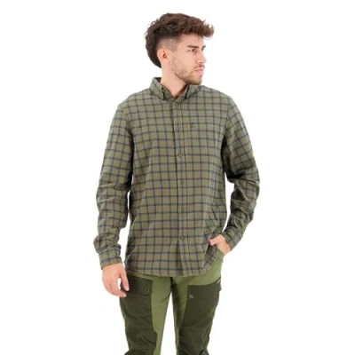 Abbildung von Fjallraven Herren Övik Flannel M Shirt, Laurel Green Indigo Blue, Large