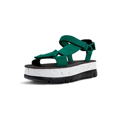 Abbildung von Camper Oruga UP Plateausandalette, Damen, Größe: 39, Dünkeltürkis Schuhe