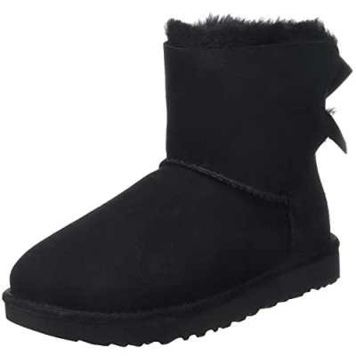 Abbildung von UGG Damen Mini Bailey Bow Ii Classic Boot, Schwarz, 36 EU