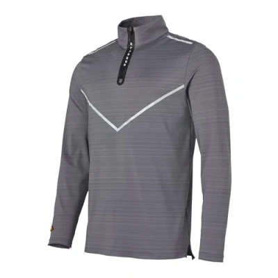 Abbildung von Ellesse Herren Visala halbem Reißverschluss Oberteil mit 1/4 Reißverschluss, Schwarz, XL