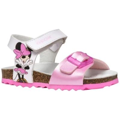 Abbildung von Geox Jungen Mädchen B CHALKI Girl Sandal, White/Pink, 26 EU