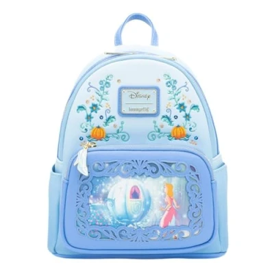 Abbildung von Loungefly Disney Fenster Cinderella Mini Rucksack Exclusive Ed&#039;, Mehrfarbig, sac à dos