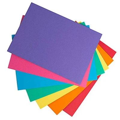 Abbildung von House of Card &amp; Paper A4 Regenbogen Karton, 50 Blatt pro Packung, 7 Farben, 210 x 297 mm/A4