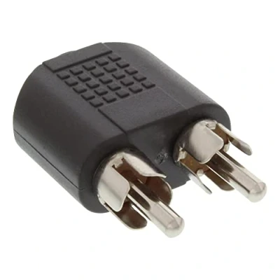 Abbildung von InLine 99343 Audio Adapter, 3,5mm Klinke Buchse Stereo an 2x Cinch Stecker