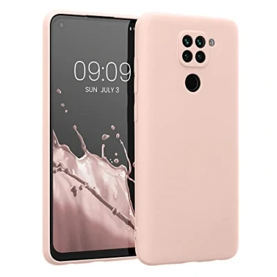 Abbildung von kwmobile Handyhülle kompatibel mit Xiaomi Redmi Note 9 Hülle Handy Case aus weichem Silikon in Coconut Swirl
