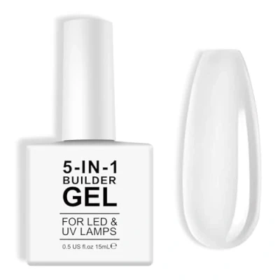 Abbildung von 5 in 1 Builder stärkendes Gel 15ml, FüR Nägel, Aufbaugel UV/LED Nagellack Nagelverlängerungen, Verlängerungen, Nagelkunst, Aufkleber, GelnäGel (Clear)