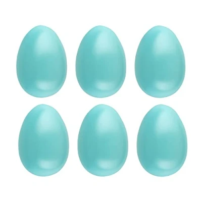 Abbildung von Ideen mit Herz Kunststoff Eier Loch 6 cm hoch Ø 4,5 Pastellfarben Stück (türkis)