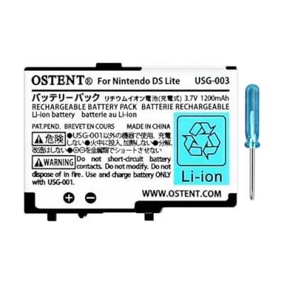 Abbildung von OSTENT 3.7V 1200mAh Wiederaufladbarer Li ion Polymer Lithium Ionen Akku für Nintendo DSL NDS Lite