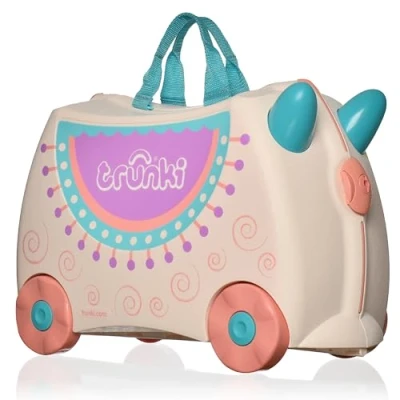 Abbildung von Trunki 1568288586, Koffer, Gold, Rosa, Türkis, Kunststoff, 4 Räder, CE, 18 L