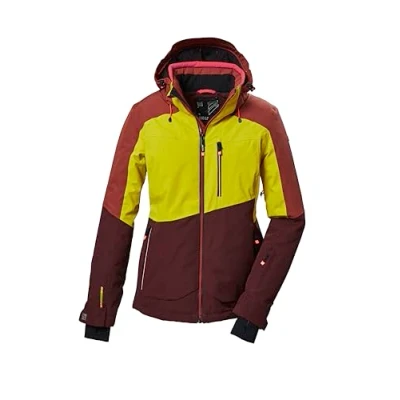 Abbildung von killtec Damen Skijacke/Funktionsjacke mit abzippbarer Kapuze, Schneefang und Unterarmventilation KSW 37 WMN SKI JCKT, rost, 44, 41971 000