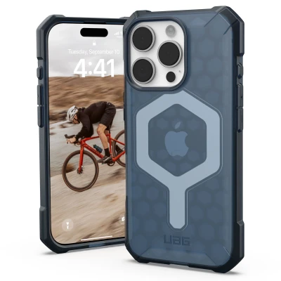 Abbildung von Apple iPhone 16 Pro Hülle MagSafe Silikon UAG Soft Case/Backcover Handyhülle Blau Shockproof/Stoßfest