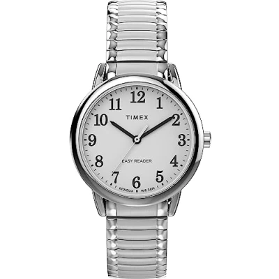 Abbildung von Timex Easy Reader Classic TW2V94700 Armbanduhr, für Damen, 30 mm, Edelstahlband