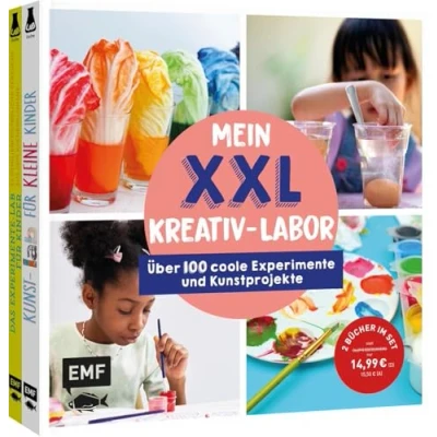 Abbildung von Mein buntes XXL Kreativ Labor Zwei Bücher im Bundle: Über 100 coole Experimente und Kunstprojekte: Für kreative Kinder ab 3 Jahren