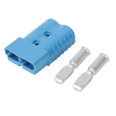 Abbildung von 350A Batterieanschluss AWG 2/0 Schnellverbindungsbatterie Modulare Leistungssteckverbinder Schnelltrennung (Blau)