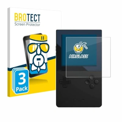 Abbildung von BROTECT Schutzglas für Analogue Pocket (3 Stück) Schutzfolie Panzer Folie Glas [Extrem Kratzfest 9H, Anti Fingerprint, Ultra Transparent]