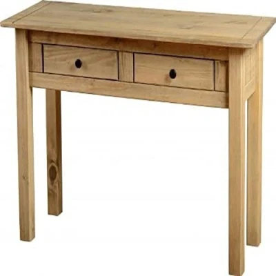 Abbildung von Vida Designs Panama Ablagetisch mit Zwei Schubladen, Braun