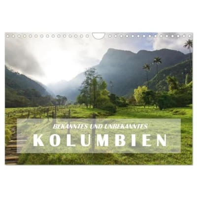 Abbildung von BEKANNTES UND UNBEKANNTES KOLUMBIEN (Wandkalender 2025 DIN A4 quer), CALVENDO Monatskalender