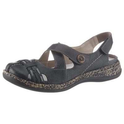Abbildung von Rieker Riemensandalette, Damen, Größe: 39, Blue Schuhe