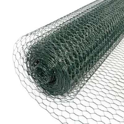 Abbildung von Maschendrahtzaun PVC beschichtet, 25 m lang, grün
