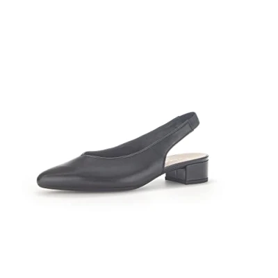 Abbildung von Gabor Damen Slingpumps, Frauen Absatzschuhe,hochhackige Schuhe,stoeckelschuhe,Ausgehschuhe,Abendschuhe,Court Shoes,Leder,schwarz,37 EU / 4 UK