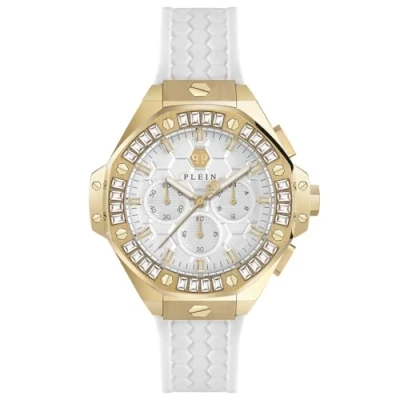 Abbildung von Philipp Plein Unisex Uhr Analog Quarz Chrono ROYAL 42 MM PWPSA0624 Silikon