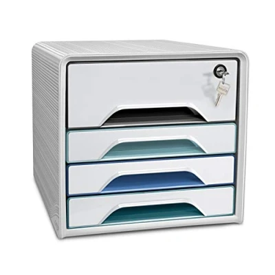 Abbildung von cep Schubladenbox 1073110511 DIN A4 28,8 x 36,0 27,1 cm