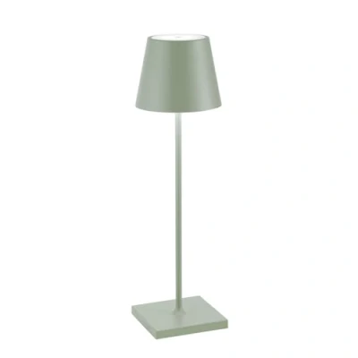 Abbildung von Zafferano LED Tischleuchte Poldina Pro Kabellose, Dimmbare Tischlampe aus Aluminium