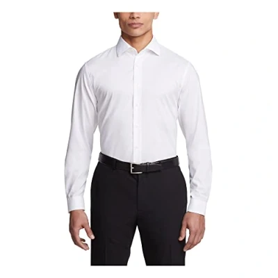 Abbildung von UNLISTED Herren Kleid Shirt Big and Tall Solid Klassisches Hemd, Weiss/opulenter Garten, 48 cm Hals 89 91 Ärmel