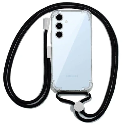 Abbildung von Cool Schutzhülle für Samsung S721 Galaxy, S24 Fe, schwarzer Kordelzug