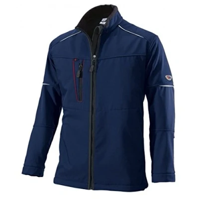Abbildung von BP 1868 572 110 4XL Herren Softshell Jacke, Stehkragen, Frontreißverschluss, 300,00 g/m² 100% Polyester, Nachtblau,